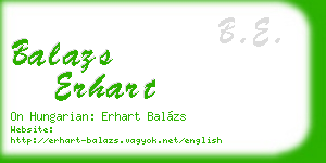 balazs erhart business card